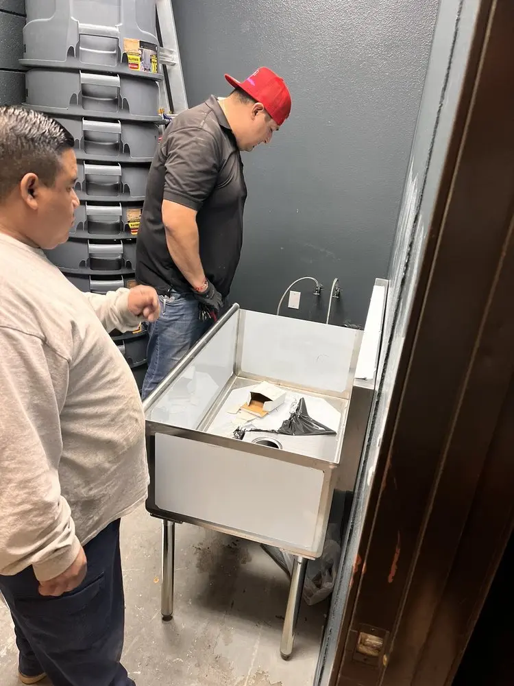 Commercial plumbing and sink installation in North Fairmount