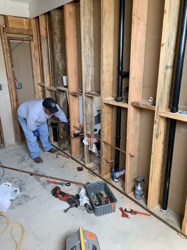 Commercial rough-in plumbing for Water Heater Replacement in North Fairmount